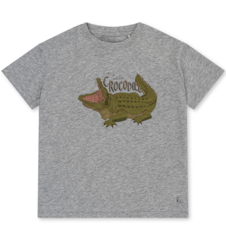 Konges Slojd T-shirt Grijs Krokodillenprint
