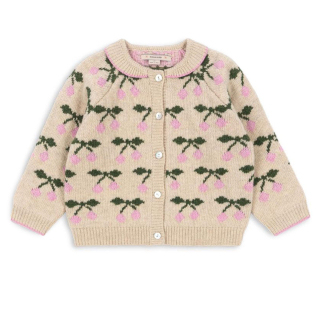 Konges Slojd Vest Beige/Roze/Groen Kers
