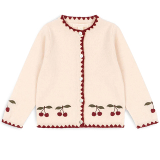Konges Slojd Vest Creme/Rood Kersen