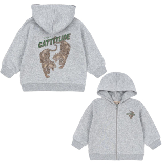 Konges Slojd Vest Grijs Tijger Cattitude