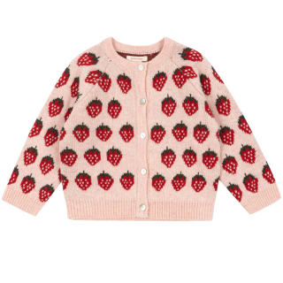 Konges Slojd Vest Roze/Rood Aardbeien