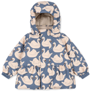 Konges Slojd Winterjas Mismou Ruches Swan Blauw