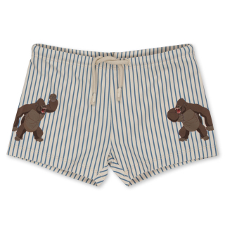 Konges Slojd Zwembroek Creme/Blauw Gorillaprint