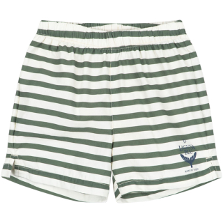 Konges Slojd zwembroek groen/creme strepen laguna blu