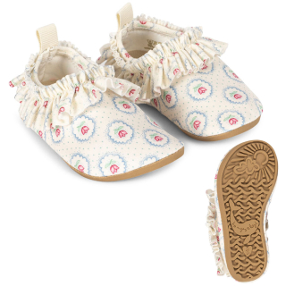 Konges Slojd zwemschoenen creme met bloemenprint