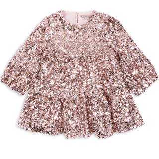 Konges Slojd Jurk Lila Pailletten Grey Rosa Roze