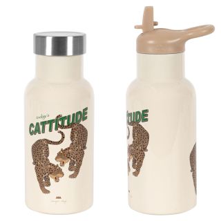 Konges Slojd Thermofles Leopard 350 ml Beige