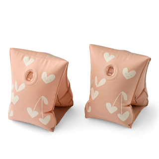 Liewood zwembandjes roze hartjes Shirley printed swim wings 2-pack hearts