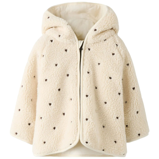 Lil Atelier Jas Creme Teddy Hartjes Turtledove
