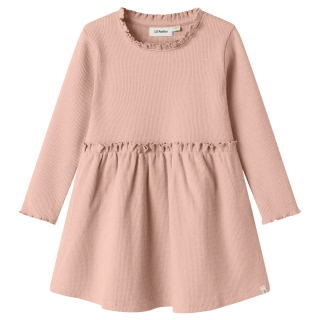 Lil Atelier Jurk Roze Ruffle Cameo Rose