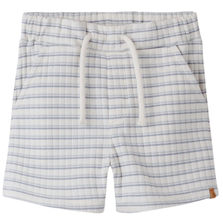 Lil Atelier korte broek blauw/creme strepen
