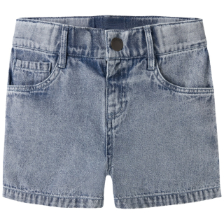 Lil Atelier korte broek denim lichtblauw