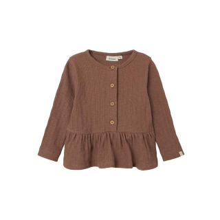 Lil Atelier Longsleeve Bruin Rib