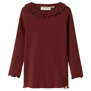 Lil Atelier Longsleeve Rood Hot Chocolate