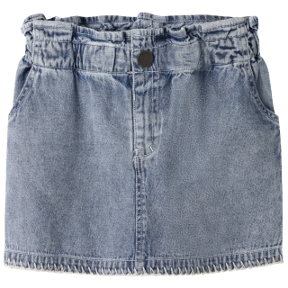 Lil Atelier denim rok lichtblauw