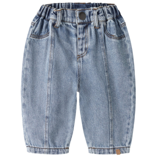 Lil Atelier spijkerbroek blauw denim baby