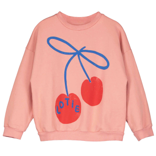 Lotiekids Sweatshirt lotie cherries clay pink