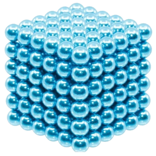 Magneetballetjes Lichtblauw Neocub 216 Stuks