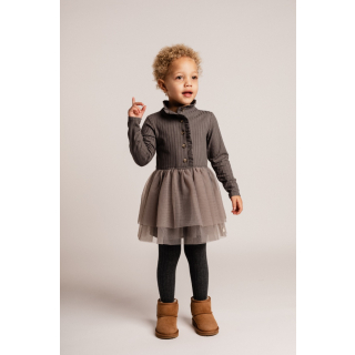 Baje Studio Jurk Grijs Tule Marly Grey Steel