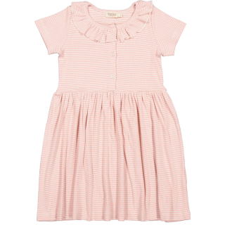 Marmar Copenhagen Jurk Roze/Creme Strepenprint