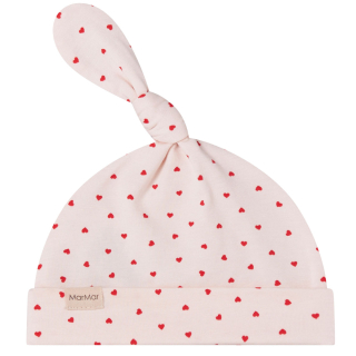 MarMar Copenhagen newborn muts roze hartjes Aiki modal Happy Hearts