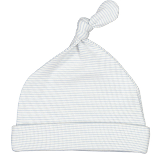 Marmar Copenhagen Muts Wit/Blauw Strepenprint