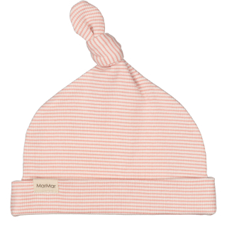 Marmar Copenhagen Muts Wit/Roze Strepenprint