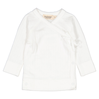 Marmar Copenhagen Overslag Longsleeve Wit Pointelle Gentle White