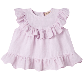 Marmar Copenhagen top paars ruffle sweet violet baby