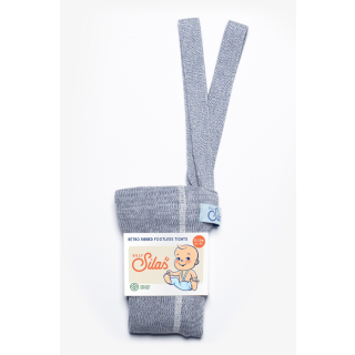 Silly Silas Footless Cotton Tights Mashmallow Sky Blauw