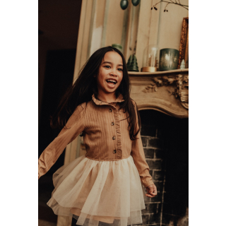 Baje Studio Jurk Roze Tule Marly Peach Almond