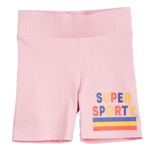 Mini Rodini Korte Boek Roze Sporty