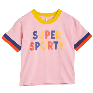 Mini Rodini T-Shirt Roze Super Sporty