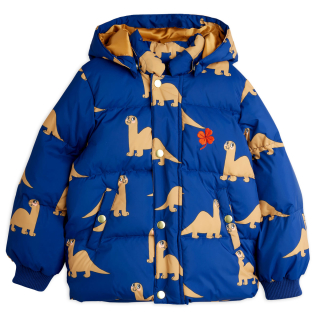 Mini Rodini Winterjas Blauw/Bruin Dino