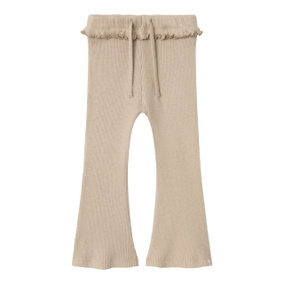 Lil Atelier Flared Broek Beige