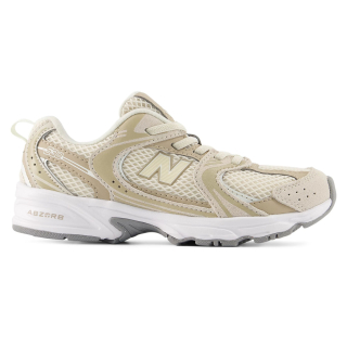 New Balance 530 kinder sneaker beige linen elastische veters