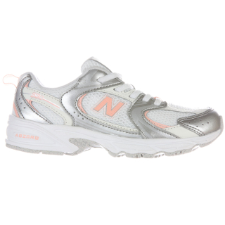 New Balance 530 Silver Metallic Pink Lemonade Kind Sneaker
