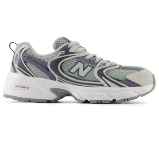 New Balance 530 sneaker paars groen Neptune Grey Lone Star Grey zijaanzicht