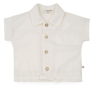 One More In The Family blouse Monells in off white met kraag en knoopsluiting voor kinderen