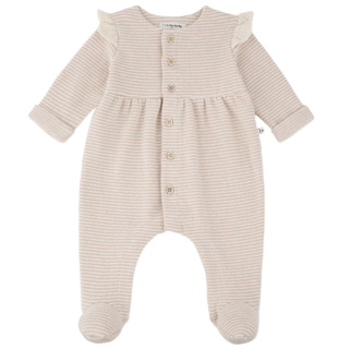 One More In The Family baby boxpak Orleans nude strepen ruches schouder