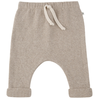 One More In The Family baby legging beige omgeslagen boorden