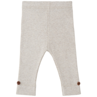 One More In The Family legging Sina creme rice ribstructuur