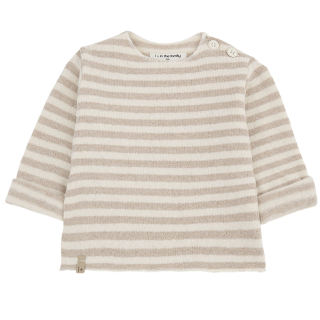 One More In The Family Longsleeve Aubin Creme/Beige Strepen Beige