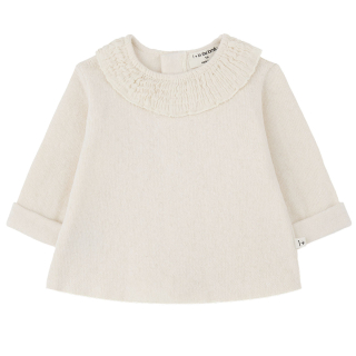 One More In The Family Longsleeve Erola Creme Kraag