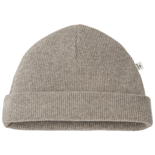 One More In The Family Ivo beige canapa newborn muts ribstructuur