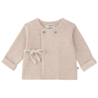 One More In The Family overslag longsleeve Pessac roze nude baby shirt overslag sluiting