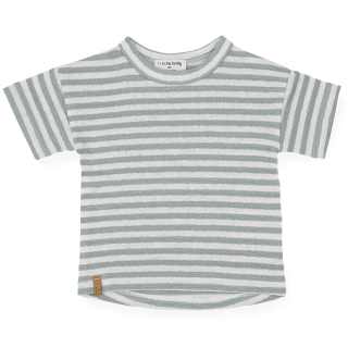 One More In The Family T-shirt Saus in creme groen van zacht katoen.