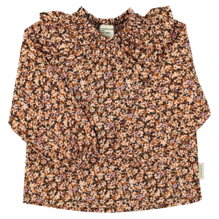 Piupiuchick Blouse Roze/Bruin/Paars Bloemen