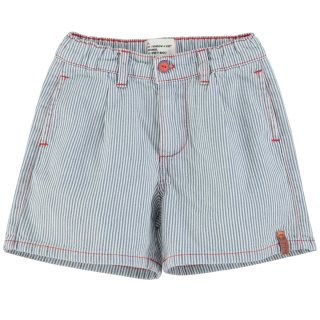 Piupiuchick Korte Broek Creme/Blauw Strepen