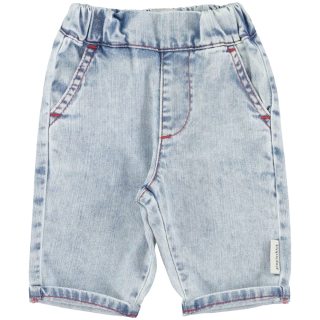 Piupiuchick baby spijkerbroek blauw met elastische tailleband